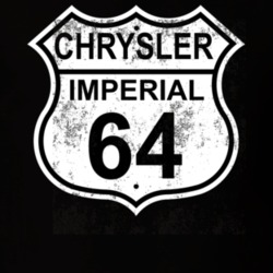 Highway Route Sign 1964 Chrysler Imperial Distressed T Shirt