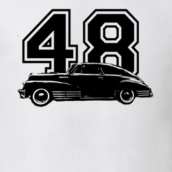 1948 Fleetline Areosedan Coupe Side Year Black Graphic T Shirt