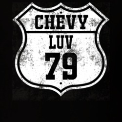 Highway Route Sign 1979 Chevy Luv Distressed Look T Shirt