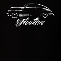 1948 Fleetline Areosedan Coupe Side View Model White Graphic Dark Colo
