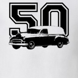 1950 Chevrolet Sedan Delivery Side View Year Light Color Shirt