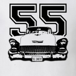 1955 Chevy Grill View Year Light Color Shirt