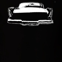 1958 Plymouth Fury Rear View Dark Color Shirt