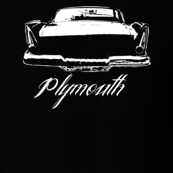 1958 Plymouth Fury Rear View Model Dark Color Shirt