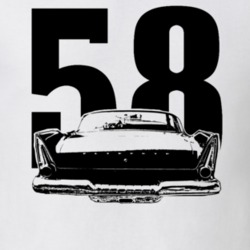 1958 Plymouth Fury Rear View Year Light Color Shirt