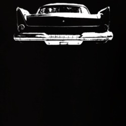 1958 Plymouth Fury Rear View Dark Color Shirt