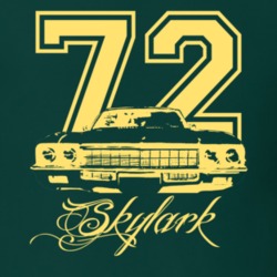 1972 Buick Skylark Grill Year Model Name Custom Tan Dark Color Shirt