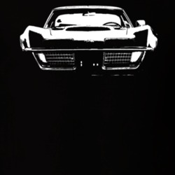1972 Corvette Stingray Custom Graphic Dark Shirt