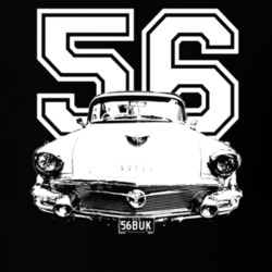 1956 Buick Roadmaster Coupe Grill Year Dark Color Shirt