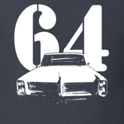 1964 Grand Prix Grill View With Year Dark Shirt