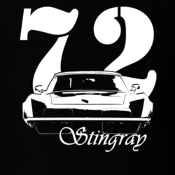 1972 Stingray Grill With Year and Model Name Dark Shirt