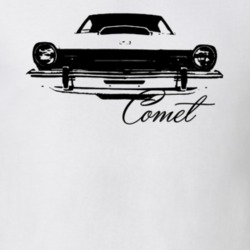 1973 Comet Grill View With Model Light Color Shirt