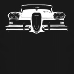 1958_Edsel_Grill_White_Graphic T Shirt
