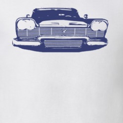 1958_Plymouth_Fury_Grill_Blue_Graphic T Shirt