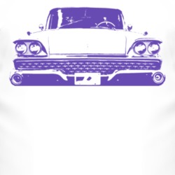 1959_Fairlane_Grille_Black_Graphic T Shirt