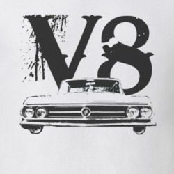 1963_Buick_Wildcat_Black_Image_Grille_V8 T Shirt