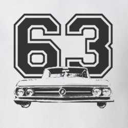 1963_Buick_Wildcat_Black_Image_Grille_Year T Shirt