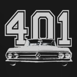 1963_Buick_Wildcat_White_Image_Grille_Engine Size T Shirt