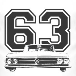 1963_Buick_Wildcat_White_Image_Grille_Year T Shirt
