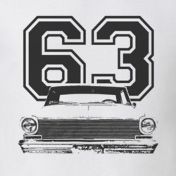 1963_CHEVY_NOVA_Grille_Black_Graphic_Year T Shirt
