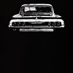 1964_Impala_Rear_Black_Graphic T Shirt