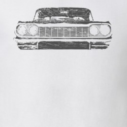 1964_Impala_Grill_Black_Graphic T Shirt