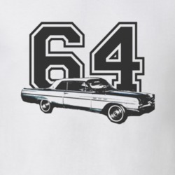 1964_BUICK_WILDCAT_Side_Black_Graphic_Year T Shirt