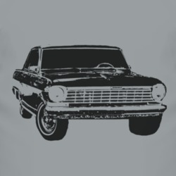 1964_CHEVY_NOVA_Side_Black_Graphic T Shirt