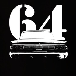 1964_Mercury_Comet_Rear_White_Graphic_Year T Shirt