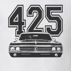 1965_BUICK_WILDCAT_Grille_Black_Graphic_Engine Size T Shirt