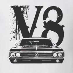 1965_BUICK_WILDCAT_Grille_Black_Graphic_V8 T Shirt