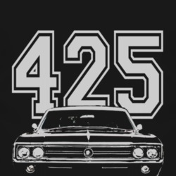 1965_BUICK_WILDCAT_Grille_White_Graphic_Engine Size T Shirt