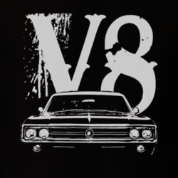 1965_BUICK_WILDCAT_Grille_White_Graphic_V8 T Shirt