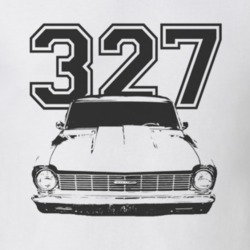 1965_Chevy_Nova_Grille_Black_Graphic_Engine_Size T Shirt