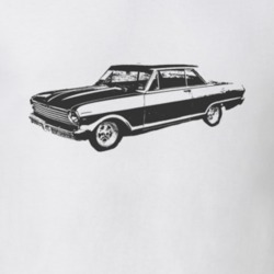 1965_CHEVY_NOVA_Side_Black_Graphic T Shirt