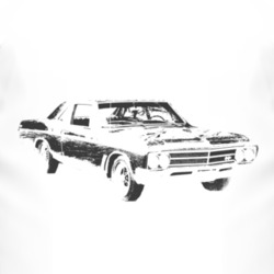 1966_BUICK_SKYLARK_Side_Black_Graphic T Shirt
