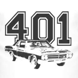 1966_BUICK_SKYLARK_Side_Black_Graphic_Engine_Size T Shirt