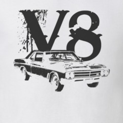 1966_BUICK_SKYLARK_Side_Black_Graphic_V8 T Shirt
