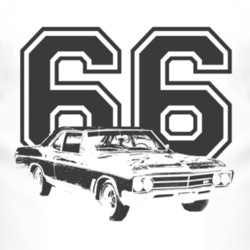 1966_BUICK_SKYLARK_Side_Black_Graphic_Year T Shirt