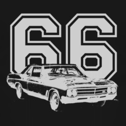 1966_BUICK_SKYLARK_Side_White_Graphic_Year T Shirt