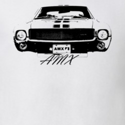 1968 AMX Grill and Model Name Light Color Shirt