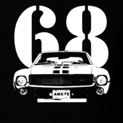 1968 AMX Grill and Year Dark Shirt