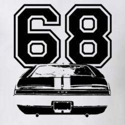 1968 AMX Rear View with Year Light Color Shirt
