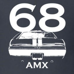 1968 AMX Rear View with Year and Name Dark Shirt