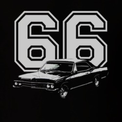 1966_BUICK_WILDCAT_Side_White_Graphic_Year T Shirt