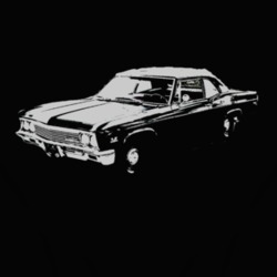1966_CHEVY_BISCAYNE_Side_White_Graphic T Shirt