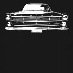 1967_Fairlane_Grill_White_Graphic T Shirt