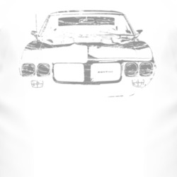 1967_Firebird_Grill_Black_Graphic T Shirt