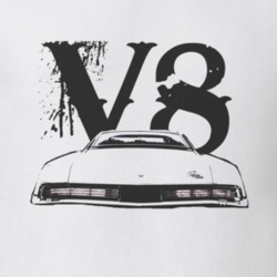 1967_BUICK_ RIVIERA_Rear_Black_Graphic_V8 T Shirt