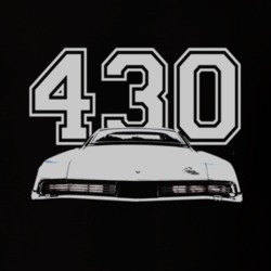 1967_BUICK_ RIVIERA_Rear_White_Graphic_Engine Size T Shirt